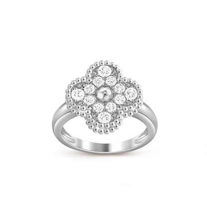 [LUXE]CLOVER SILVER RING COLLECTION