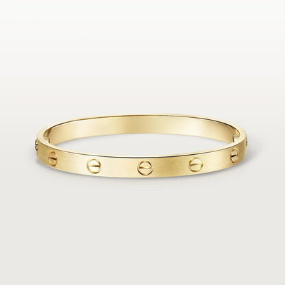 [Luxe Jewelery] CLASH & Clover Laser 5-Motif & LOVE Brushed Bracelet Stack Set