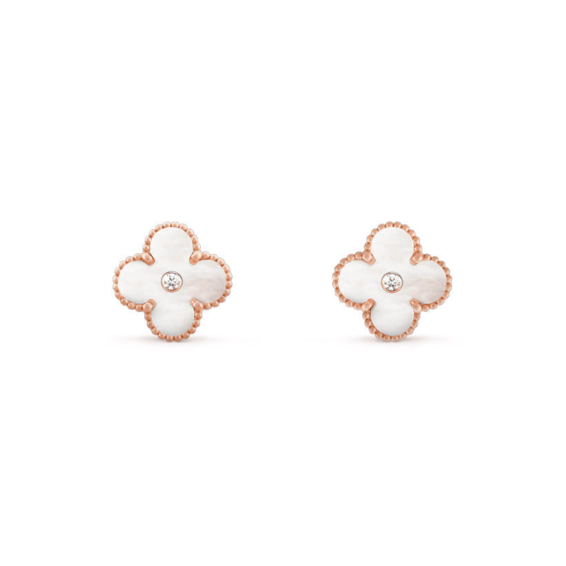 [LUXE]CLOVER  15MM DIAMOND EARRINGS COLLECTION