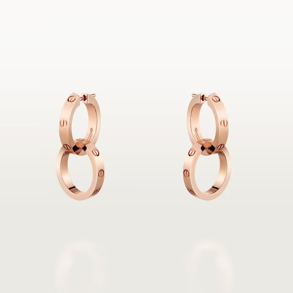 [Luxe Jewelry] LOVE 3.3MM DANGLE EARRINGS
