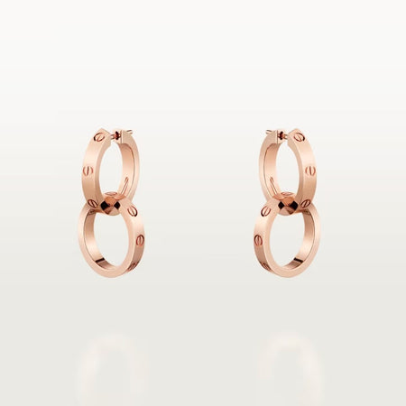 [Luxe Jewelry] LOVE 3.3MM DANGLE EARRINGS