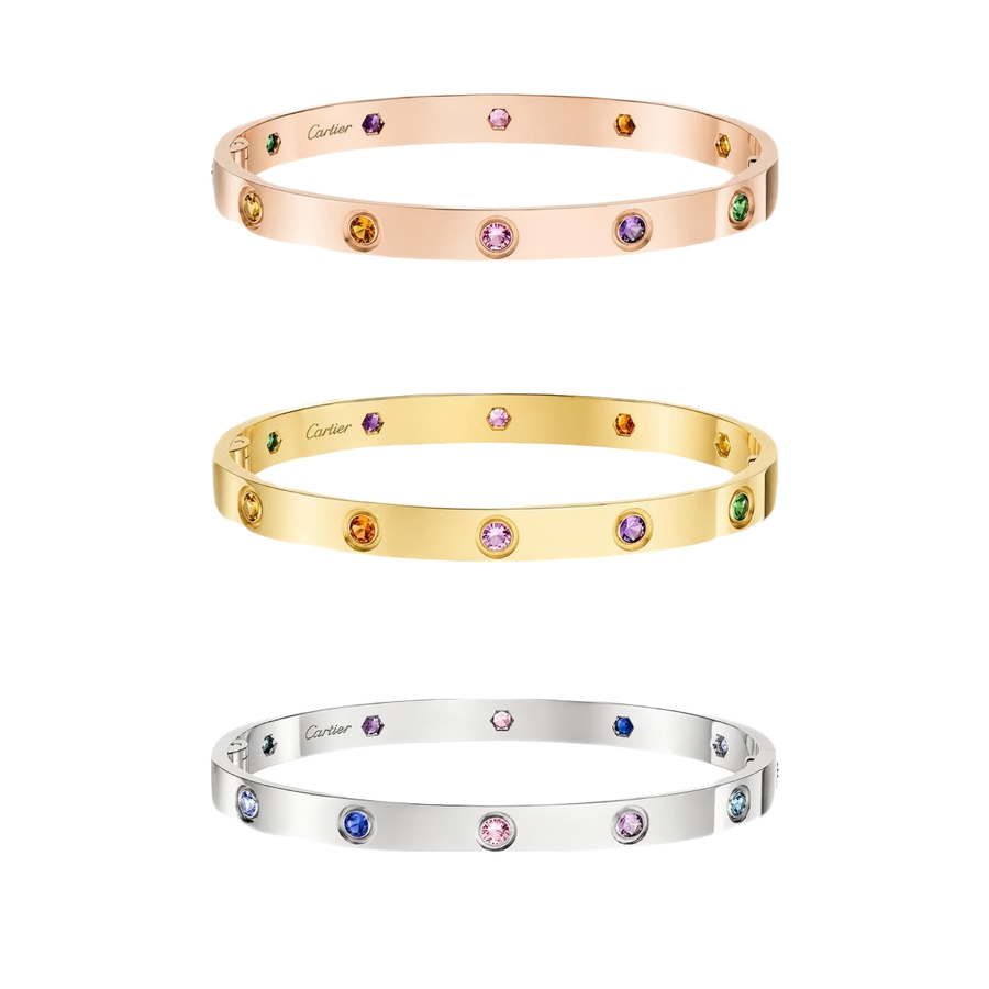 [Okajuri Jewelry]2026 RAINBOW LOVE BRACELET 6.1MM  10 DIAMONDS