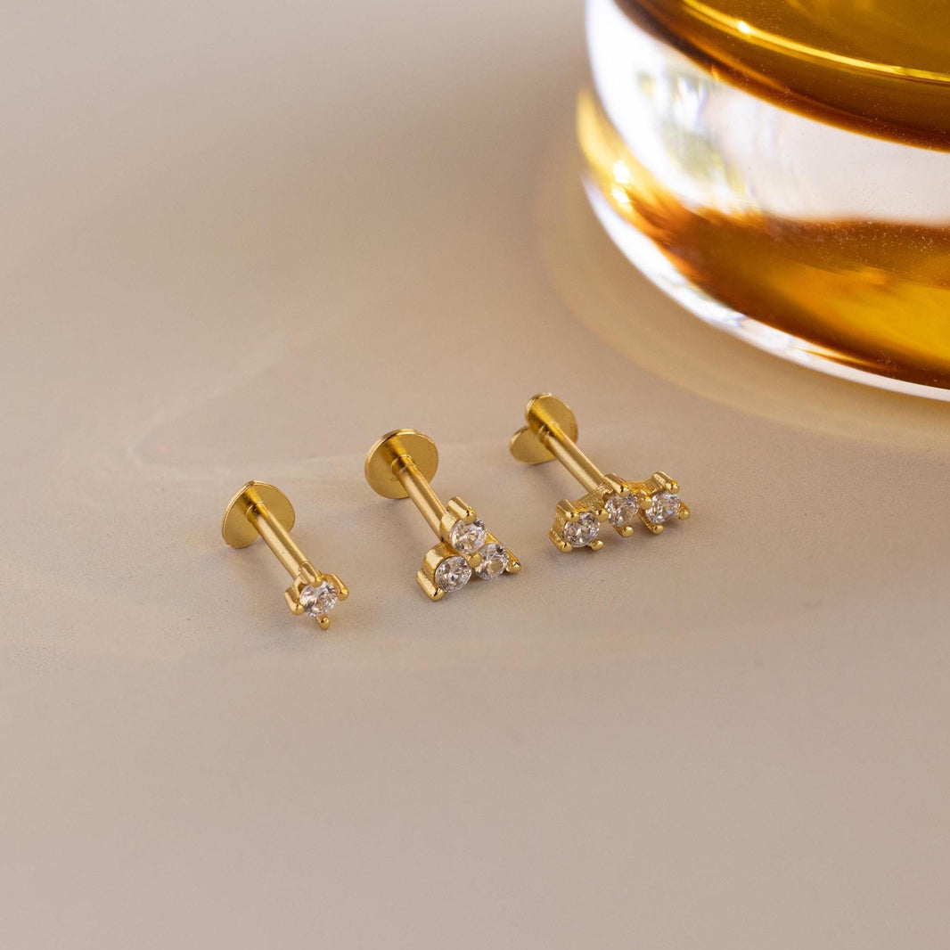 Constellation Flachrücken-Ohrstecker-Set