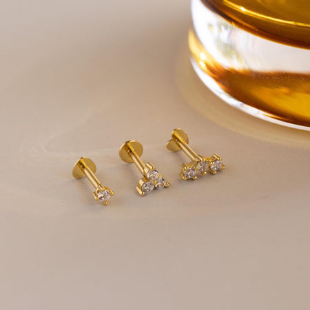 Constellation Flachrücken-Ohrstecker-Set