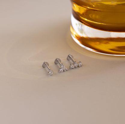 Constellation Flachrücken-Ohrstecker-Set