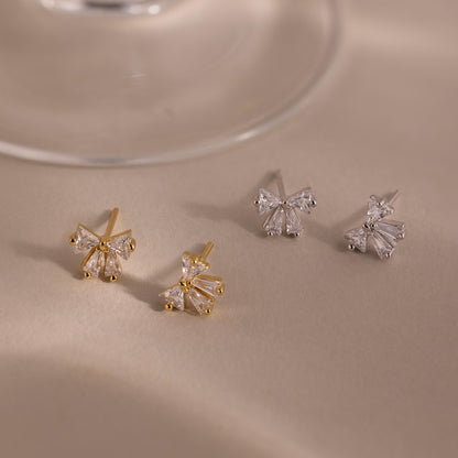 Diamant-Schleifenohrstecker