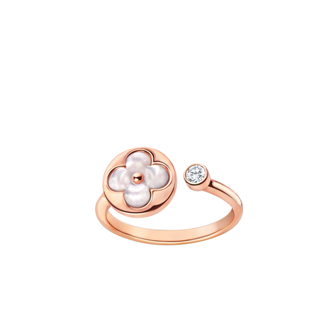 [Luxe Jewelry]SUN 1 DIAMOND PINK MOP RING