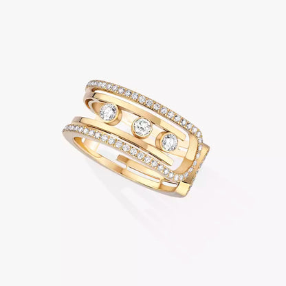 [Luxe Jewelry]Move 10th Diamond Ring in Gold