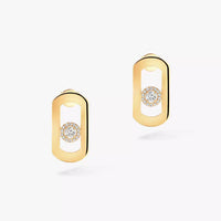 [Luxe Jewelry]So Move Diamond Earrings in Yellow Gold