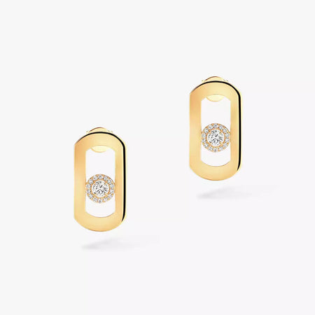 [Luxe Jewelry]So Move Diamond Earrings in Yellow Gold