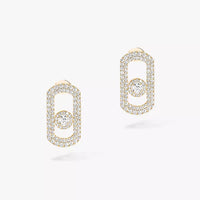 [Luxe Jewelry]So Move Pave_-Set Diamond Earrings in Silver