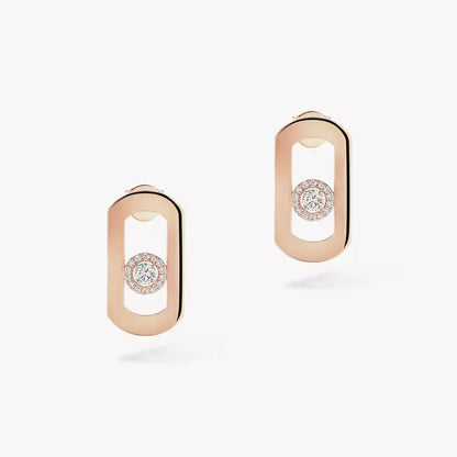 [Luxe Jewelry]So Move Diamond Earrings in Yellow Gold