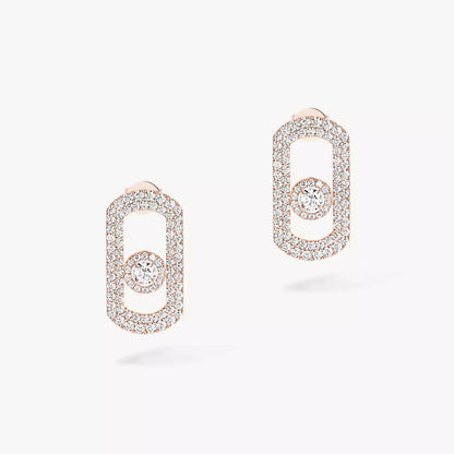 [Luxe Jewelry]So Move Pave_-Set Diamond Earrings in Silver