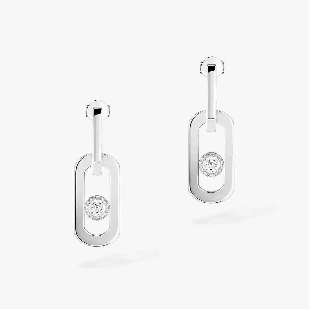 [Luxe Jewelry]So Move XL Diamond Pendant Earrings