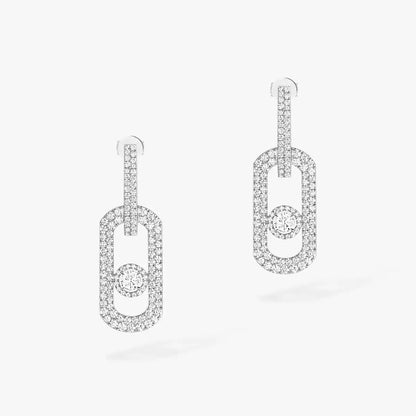 [Luxe Jewelry]So Move XL Pave_-Set Diamond Pendant Earrings