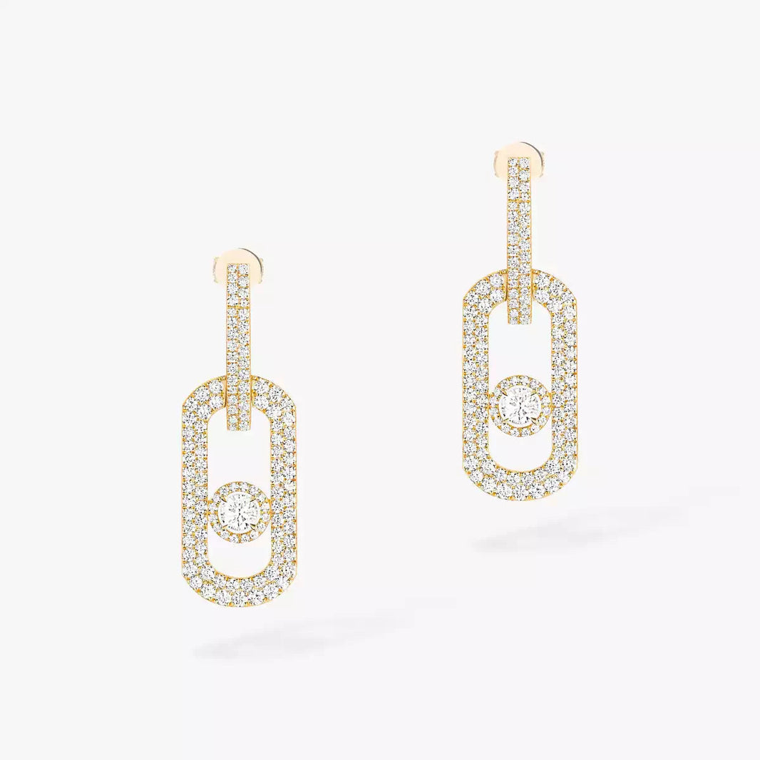[Luxe Jewelry]So Move XL Pave_-Set Diamond Pendant Earrings