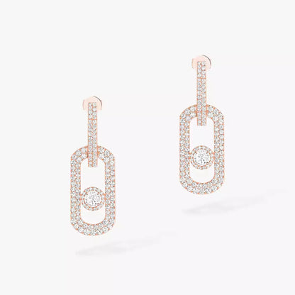 [Luxe Jewelry]So Move XL Pave_-Set Diamond Pendant Earrings