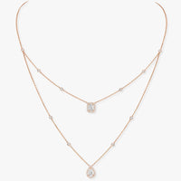 [Luxe Jewelry]MY TWIN 2 ROW DIAMOND NECKLACE