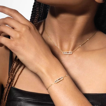 [Luxe Jewelry]Pavé Baby Move Diamond Bracelet