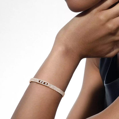 [Luxe Jewelry]Move Noa Full Pavé Diamond Bangle Bracelet