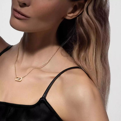 [Luxe Jewelry]So Move Diamond Necklace in Gold
