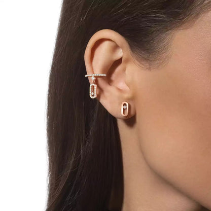 [Luxe Jewelry]Move Uno Diamond Stud Earrings