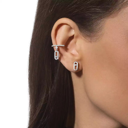 [Luxe Jewelry]Move Uno Diamond Stud Earrings
