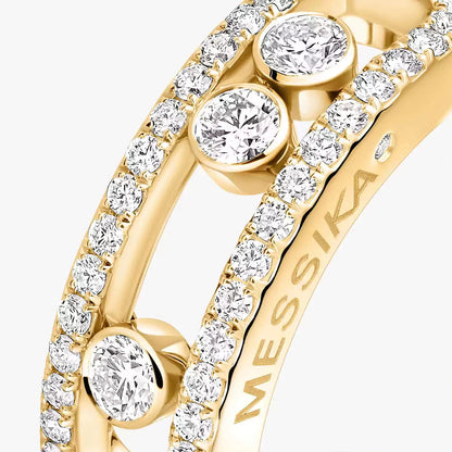 [Luxe Jewelry] Move Gold Diamond Pave_ Ring