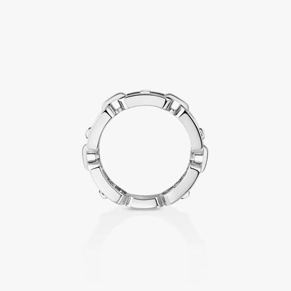 [Luxe Jewelry]Move Link Pave_-Set Diamond Ring in Gold
