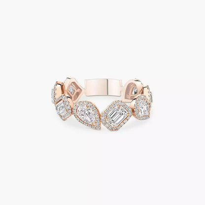 [Luxe Jewelry]Diamond Wedding Ring My Twin