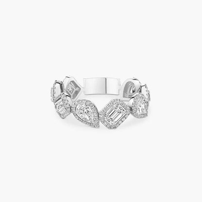 [Luxe Jewelry]Diamond Wedding Ring My Twin