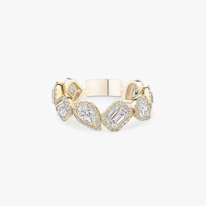 [Luxe Jewelry]Diamond Wedding Ring My Twin
