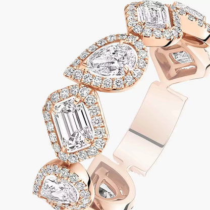 [Luxe Jewelry]Diamond Wedding Ring My Twin