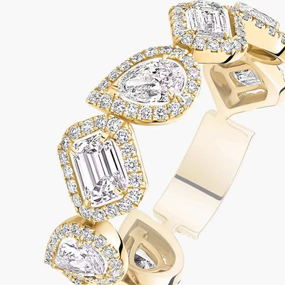 [Luxe Jewelry]Diamond Wedding Ring My Twin