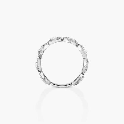 [Luxe Jewelry]Diamond Wedding Ring My Twin
