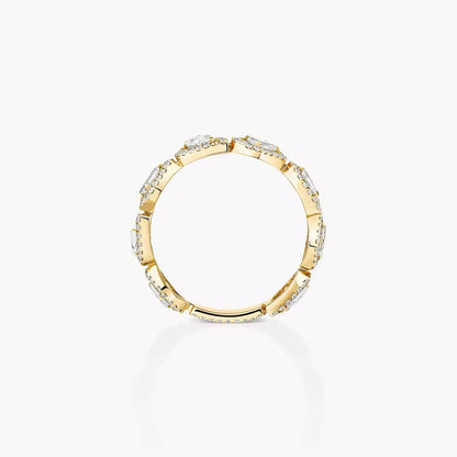 [Luxe Jewelry]Diamond Wedding Ring My Twin
