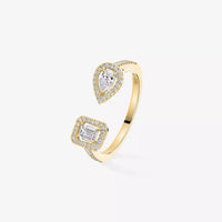[Luxe Jewelry]My Twin Toi Gold Diamond Ring