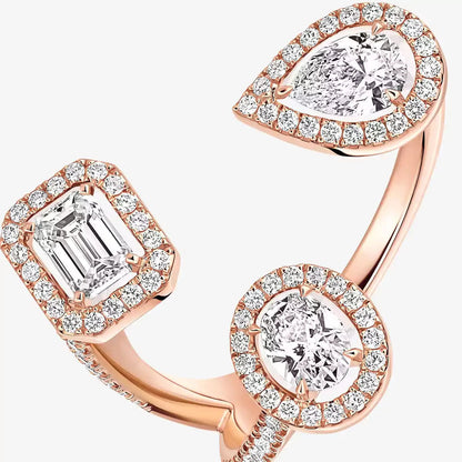 [[Luxe Jewelry] Diamond Ring 0,25ct My Twin Trilogy