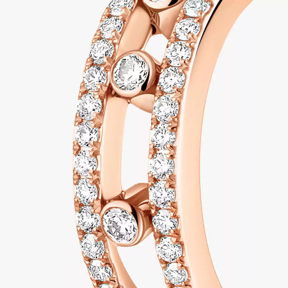 [Luxe Jewelry]Diamond Pave_ Hoop Earrings Move
