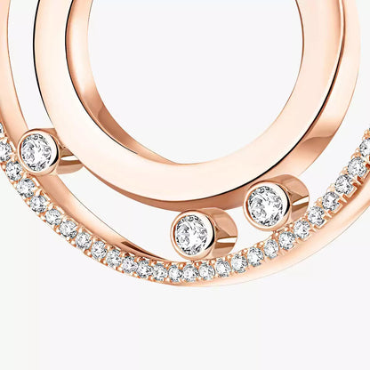 [Luxe Jewelry]Move Romane Small Diamond Hoop Earrings