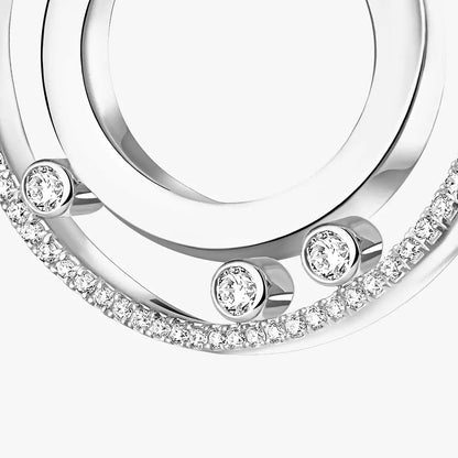 [Luxe Jewelry]Move Romane Small Diamond Hoop Earrings