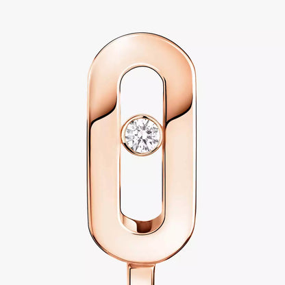 [Luxe Jewelry]Diamond Mini Hoop Earrings Move Classique