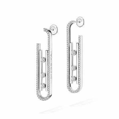 [Luxe Jewelry]Diamond Pendant Earrings Move 10Th