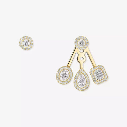 [Luxe Jewelry] My Twin Trio  Diamond Earrings