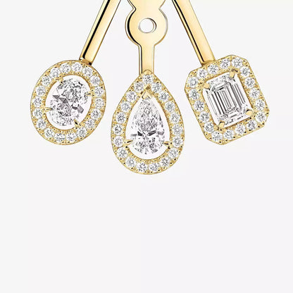 [Luxe Jewelry] My Twin Trio  Diamond Earrings