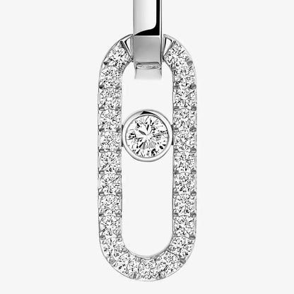 [Luxe Jewelry]Move Link Diamond Earrings