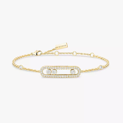[Luxe Jewelry]Pavé Baby Move Diamond Bracelet