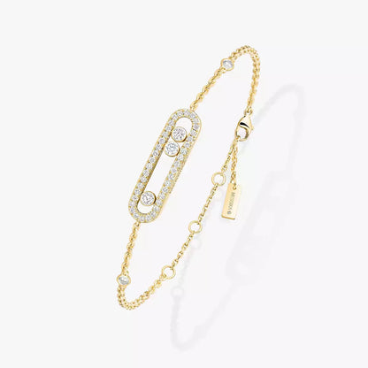 [Luxe Jewelery] LOVE & JUSTE Baby Move Diamond Bracelet Stack Set