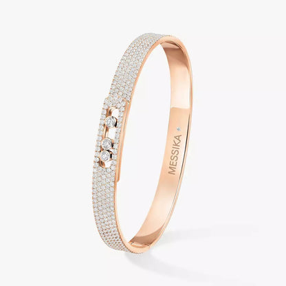 [Luxe Jewelry]Move Noa Full Pavé Diamond Bangle Bracelet