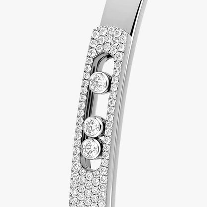 [Luxe Jewelry]Move Noa Rose Gold Pavé Diamond Bangle Bracelet